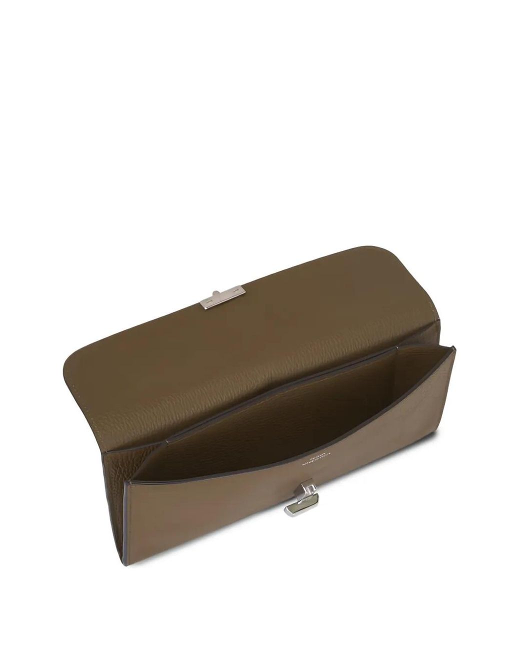 Totême Brown Pebble Grain Wallet