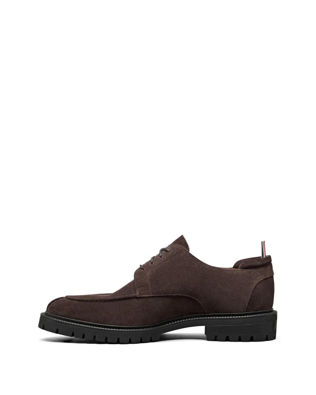 Thom Browne Brown Derbies Commando En Veau Velours for men