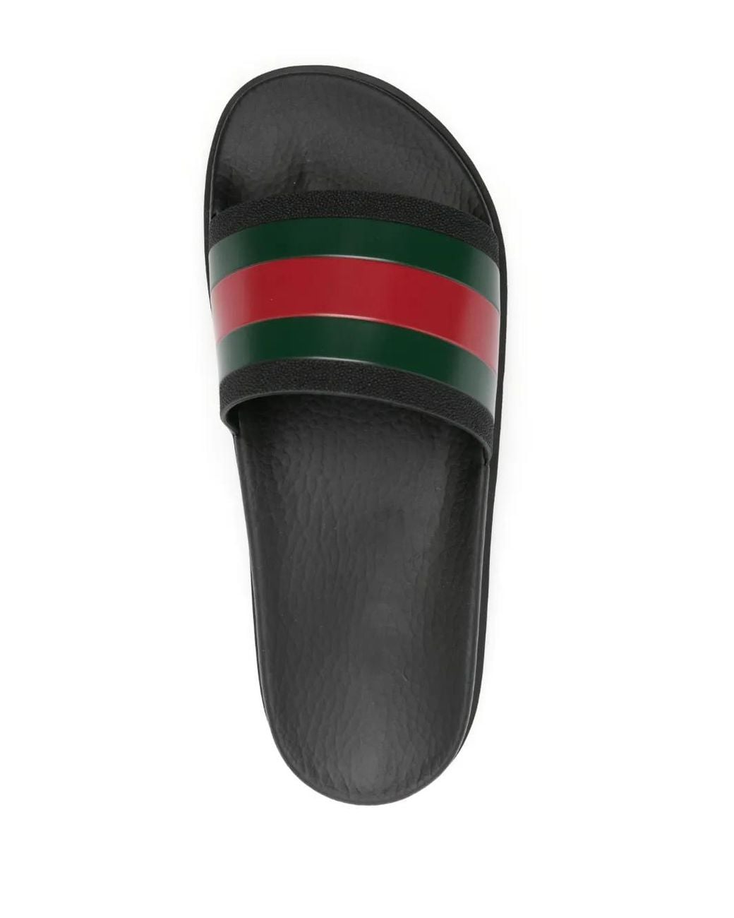 Gucci Schoenen ,Zwart ,Web Slide Sandal in het Black voor heren