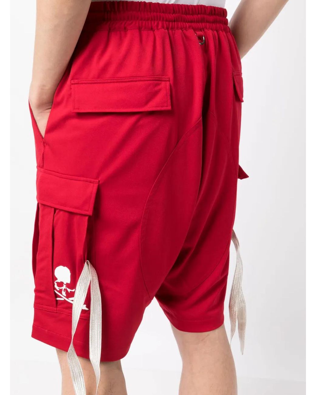 Mastermind Japan Red Logo-Print Bermuda Shorts for men