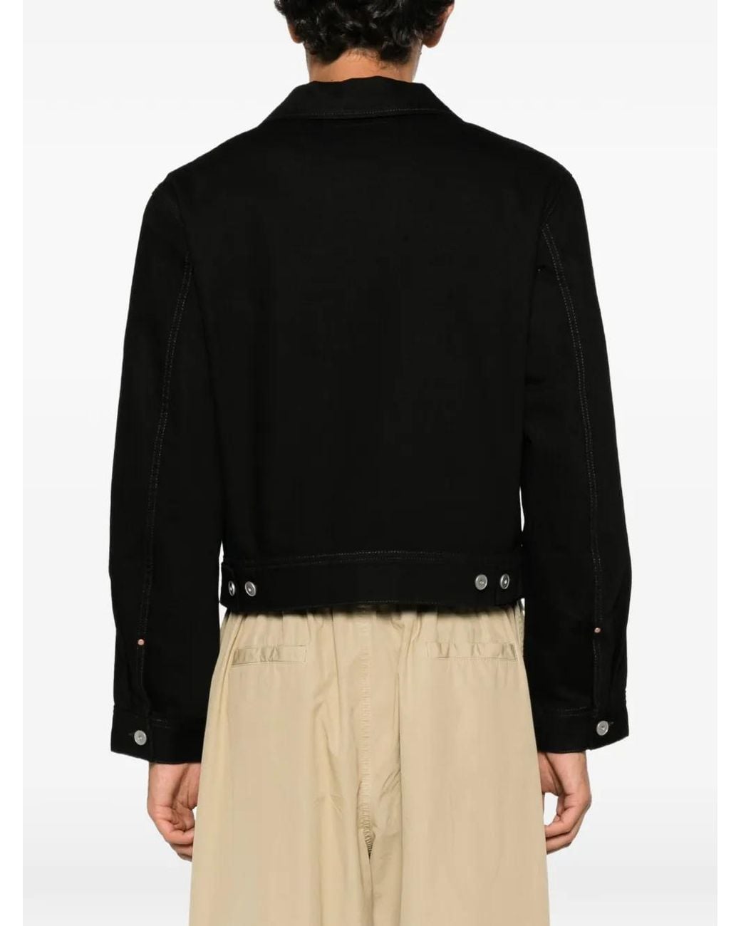 Lemaire Black Trucker Jacket for men