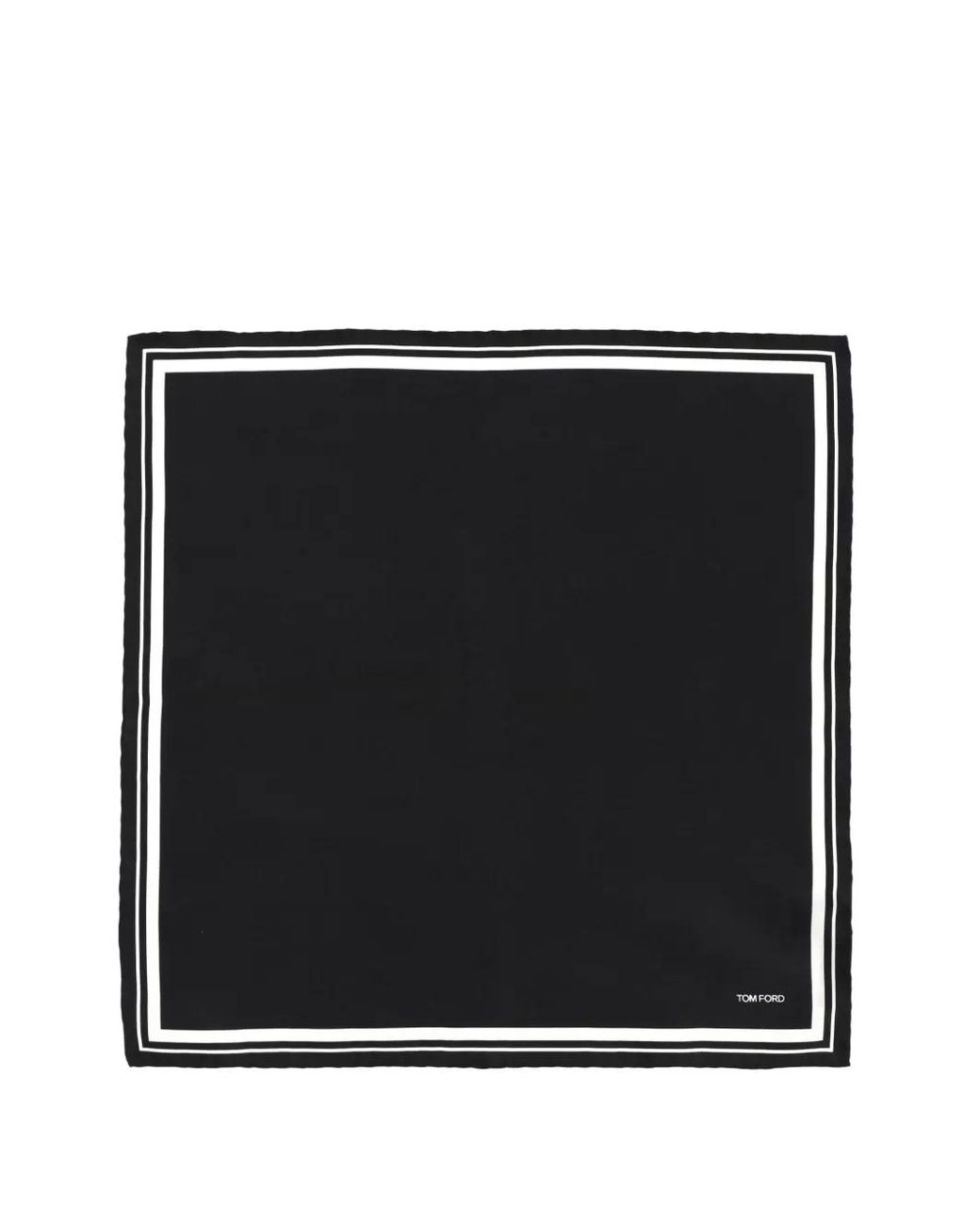 Tom Ford Schal Mit Gestreiftem Rand in Black für Herren