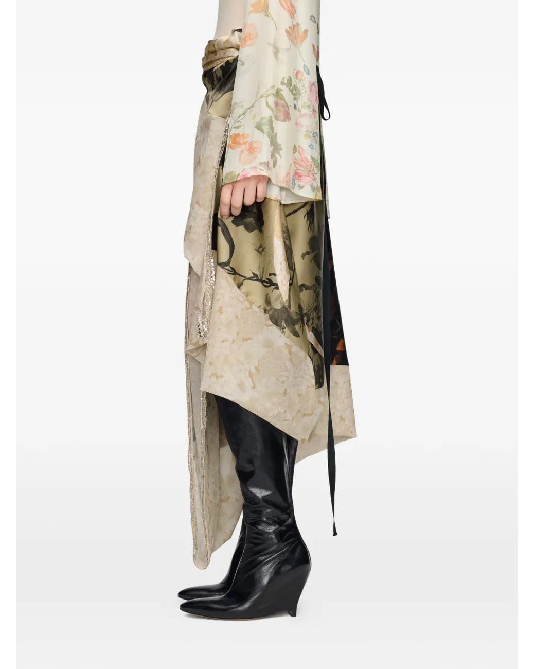 Maison Margiela White Midi Skirt