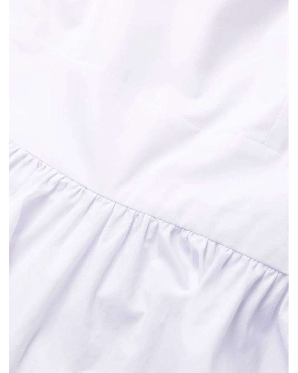 Philipp Plein White Ruffle-Detail Maxi Dress