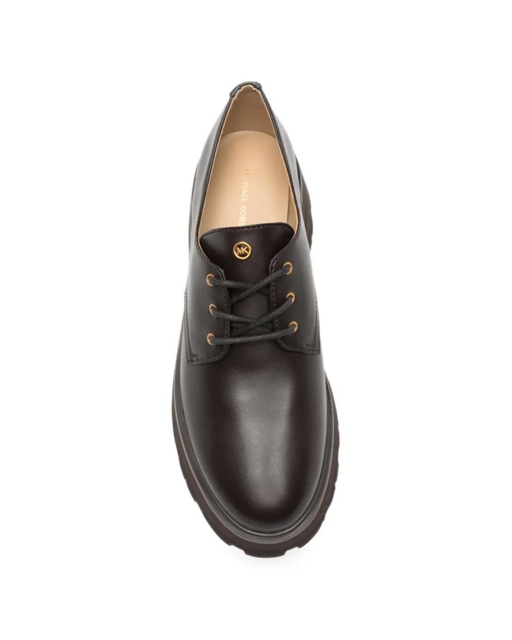 MICHAEL Michael Kors Brown Chunky-Sole Leather Derby Shoes