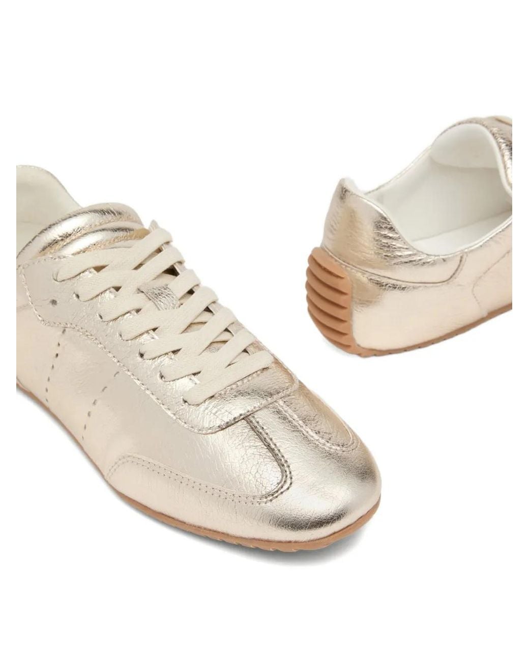Odissi White Cass Lace-Up Sneakers