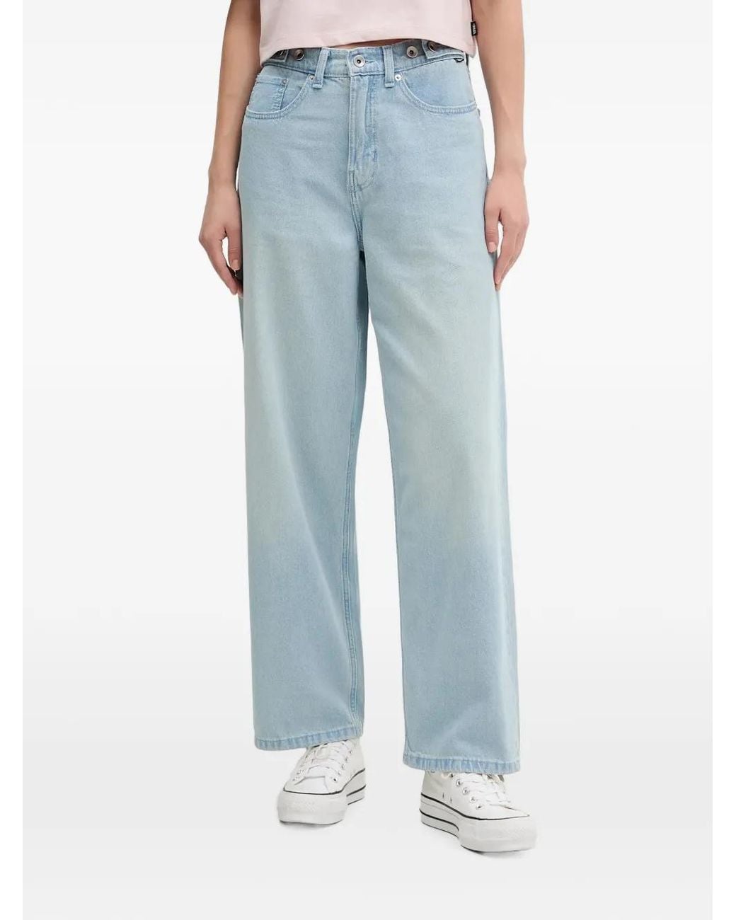 Vans Blue Baggy Jeans Check-5