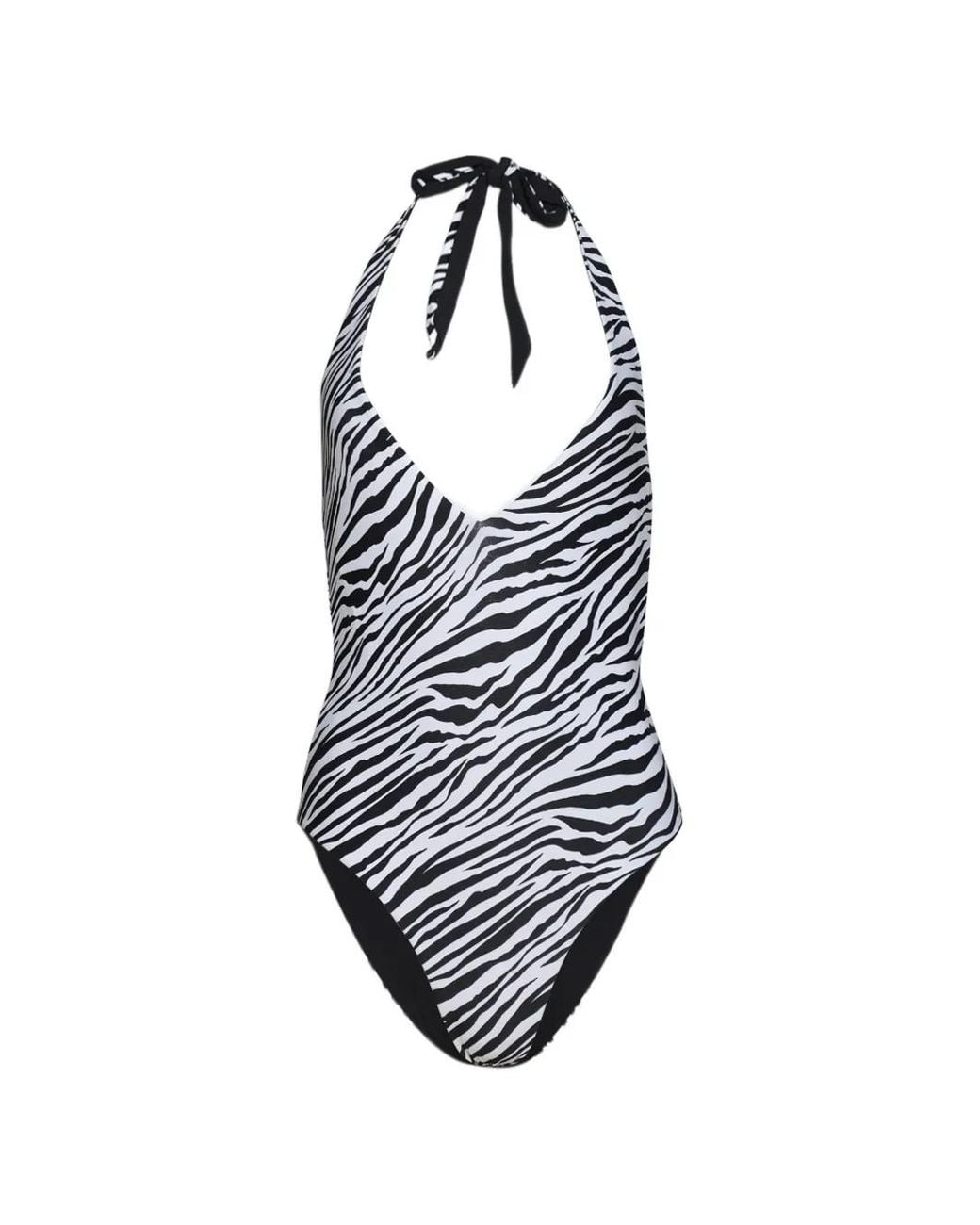 Bondeye White Andrea Zebra-Print Swimsuit