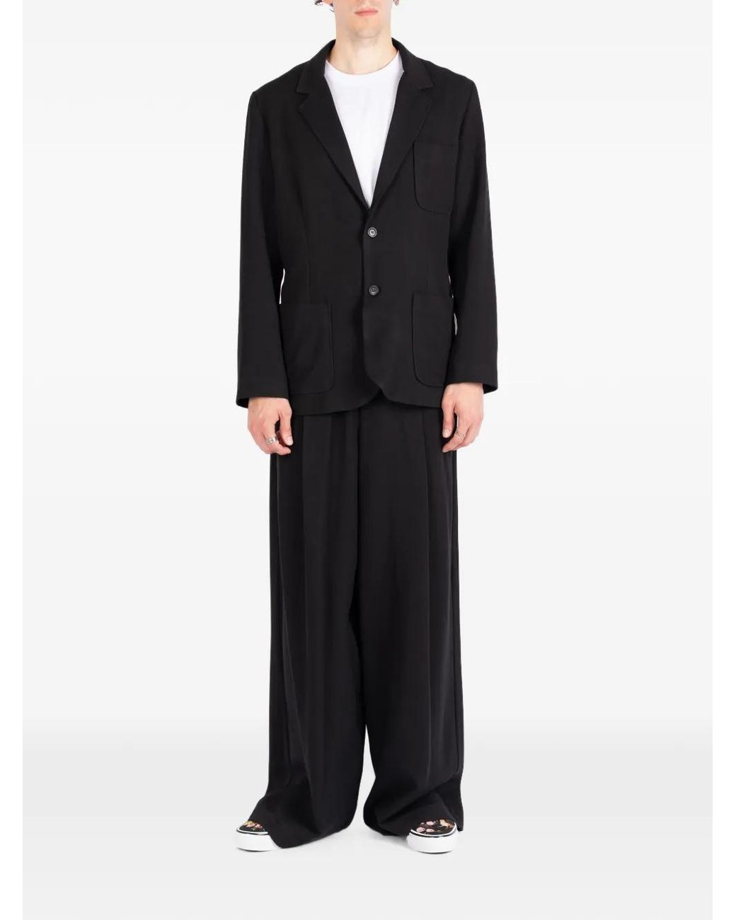 Societe Anonyme Black Gatsby Pleated Trousers