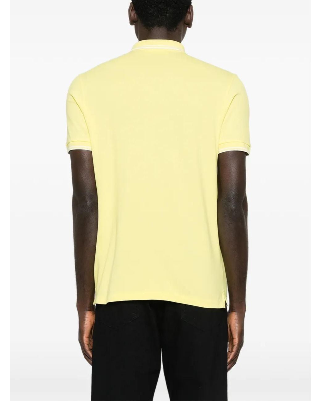 Stone Island Yellow 2200010 Organic Cotton Piqué With Stretch Polo for men