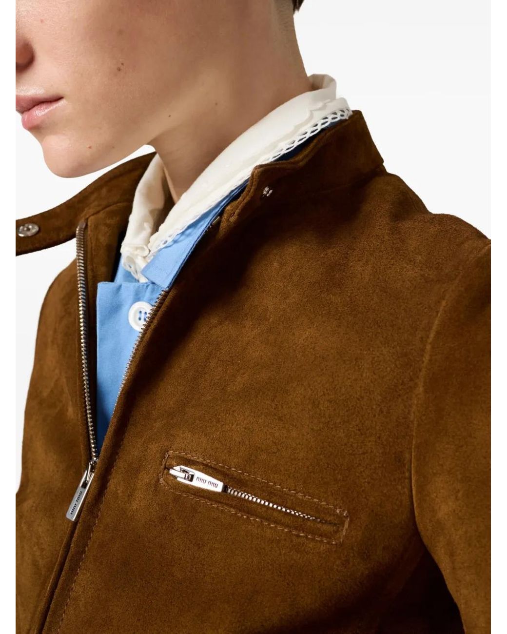 Miu Miu Brown Suede Jacket