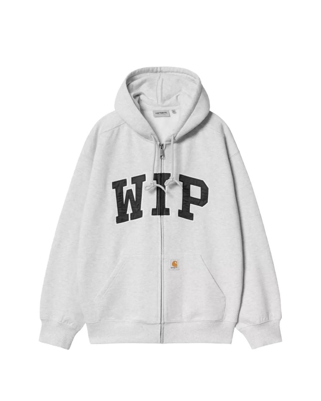 Carhartt White Logo-Appliqué Zip-Up Hoodie for men