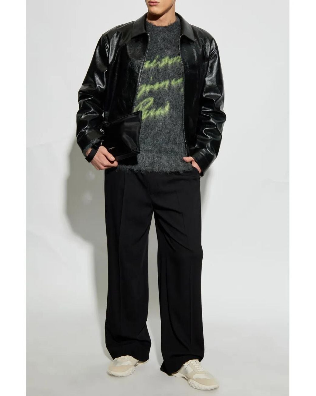 Givenchy Black Leather Jacket for men