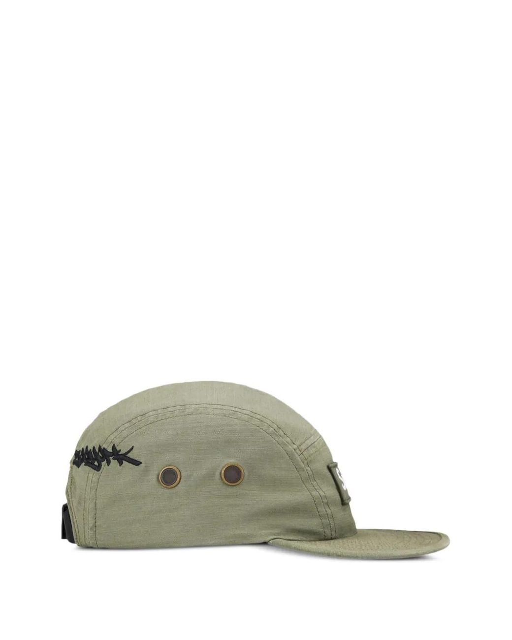 Supreme Green Zoo York Camp Logo-Patch Cap for men