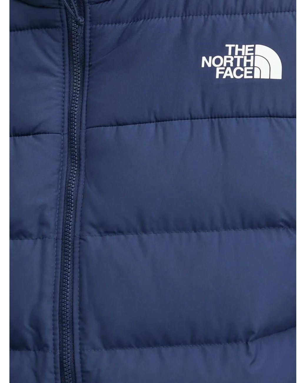 The North Face Blue Padded Zipped Gilet for men