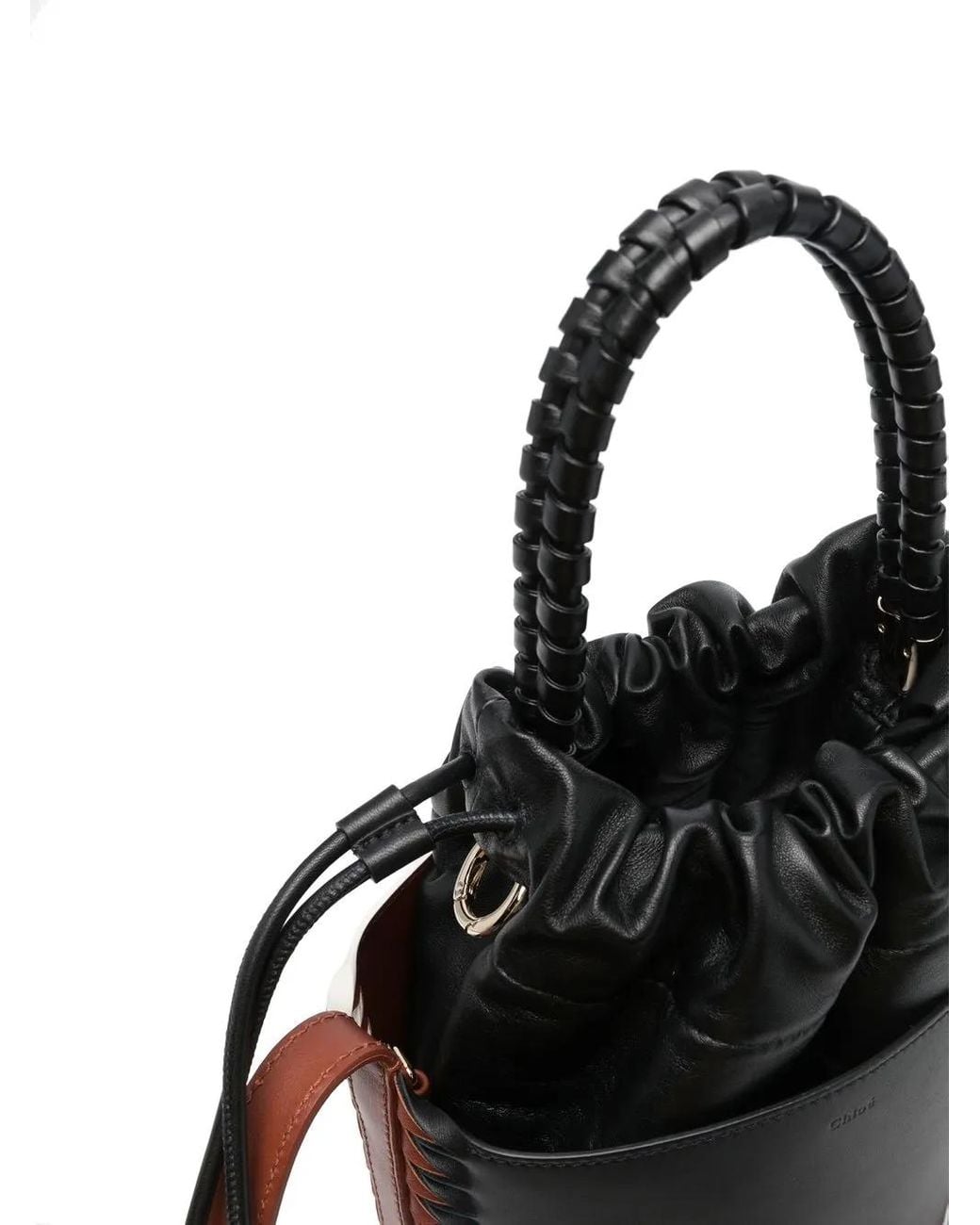 Borsa A Secchiello Con Design Color-Block di Chloé in Black
