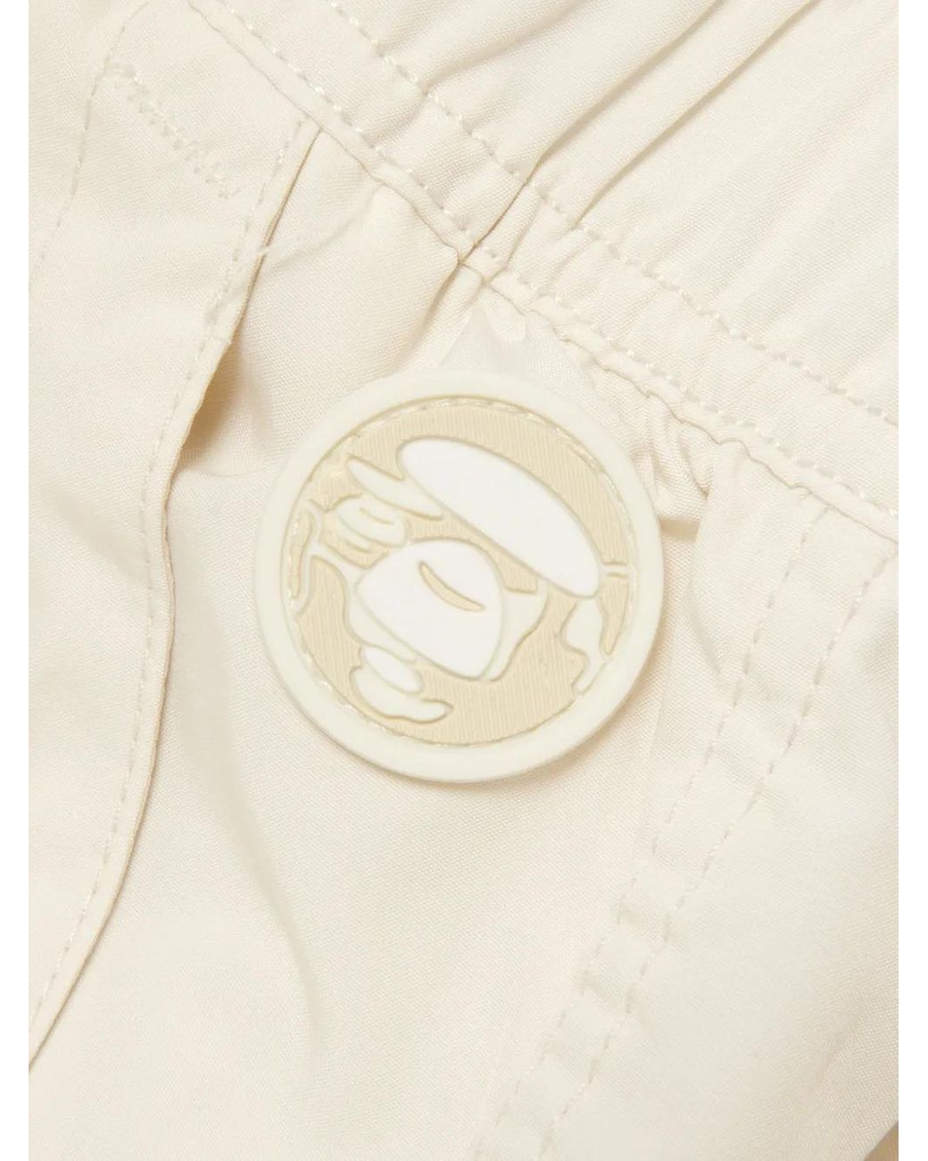 Bermudas Cargo Con Parche Del Logo Aape By A Bathing Ape de hombre de color White