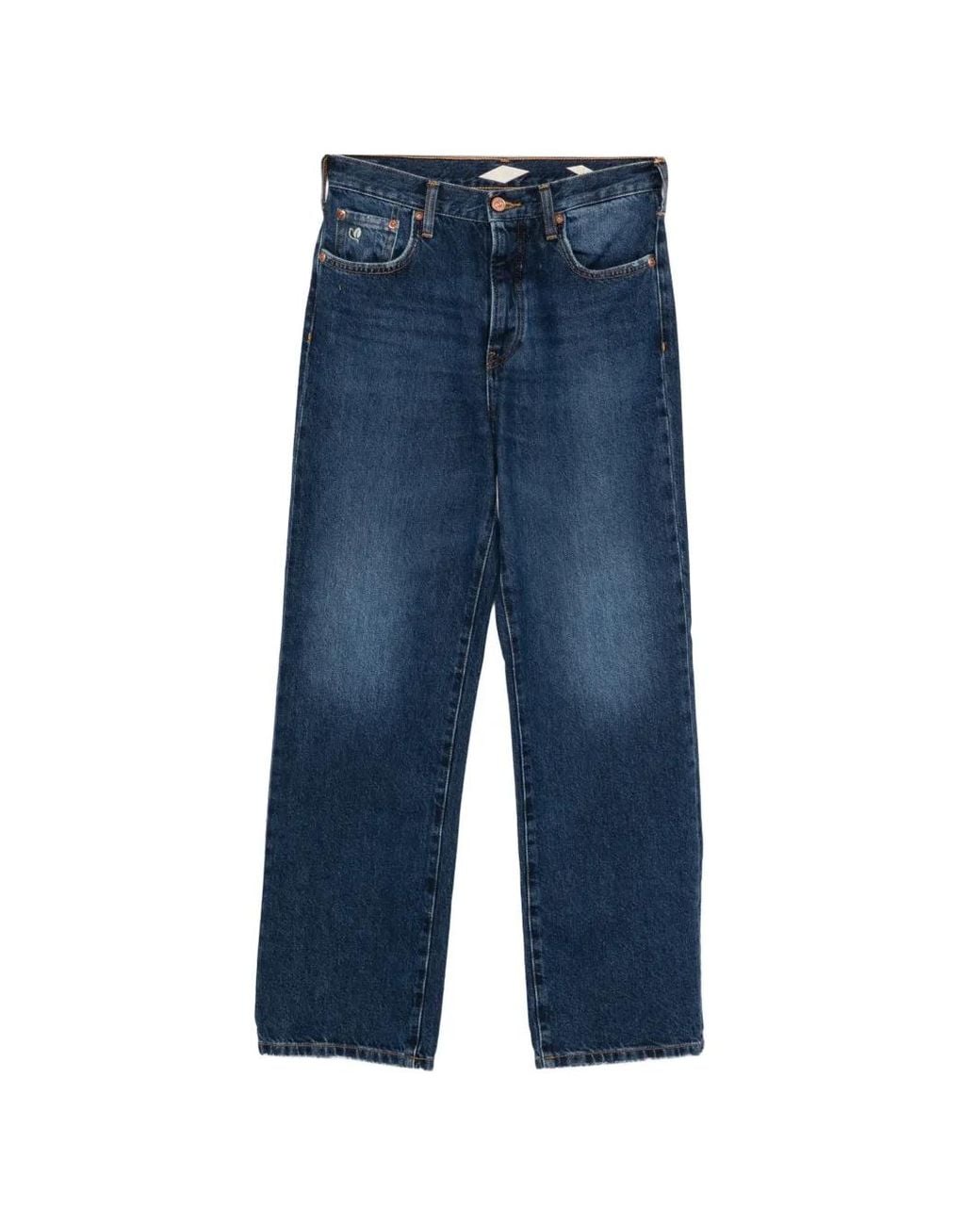 Staff Jeans & Co. Blue Jean Droit Lea À Logo Brodé