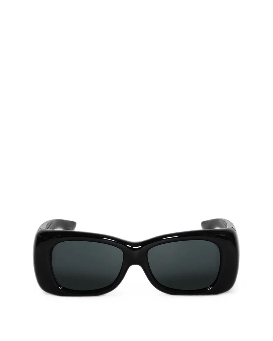 Saint Laurent Black Howl Rectangle-Frame Sunglasses