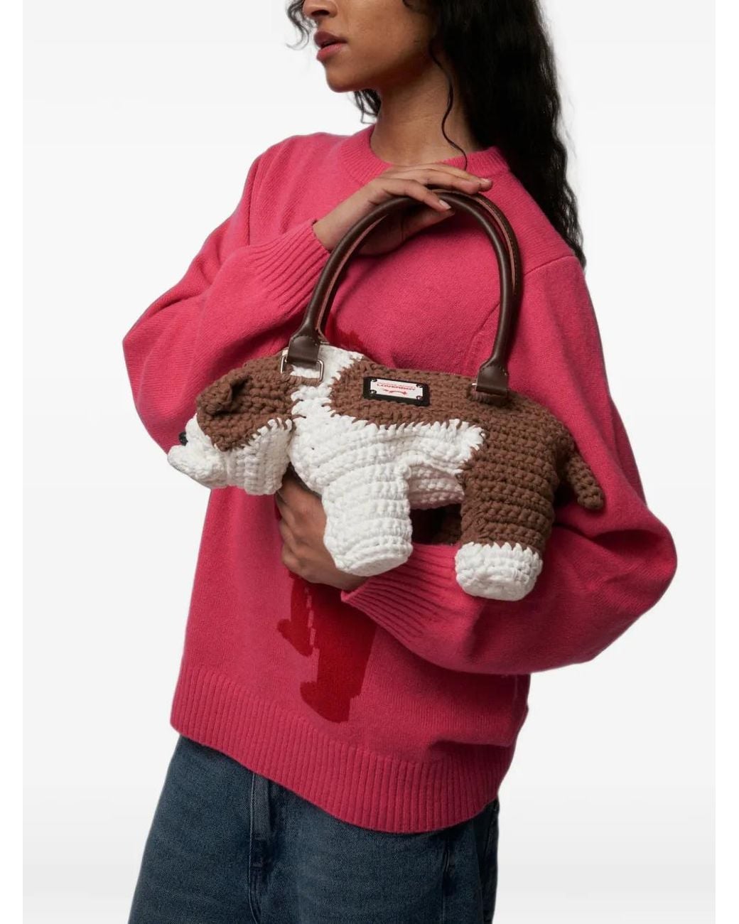 Charles Jeffrey Metallic Bulldog Bag