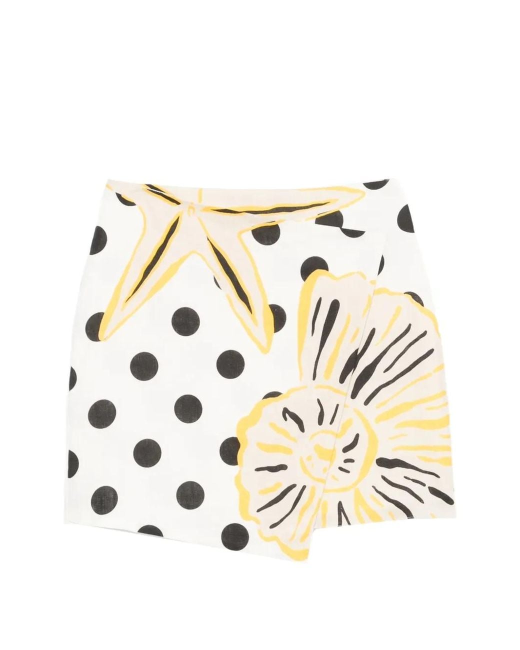 Cala De La Cruz White Chemena Skirt