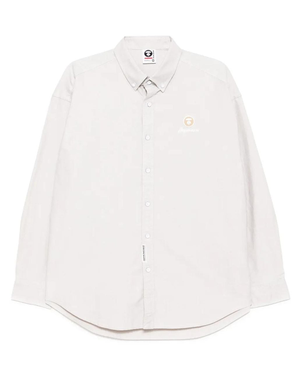 Aape By A Bathing Ape White Long Sleeves Shirt for men
