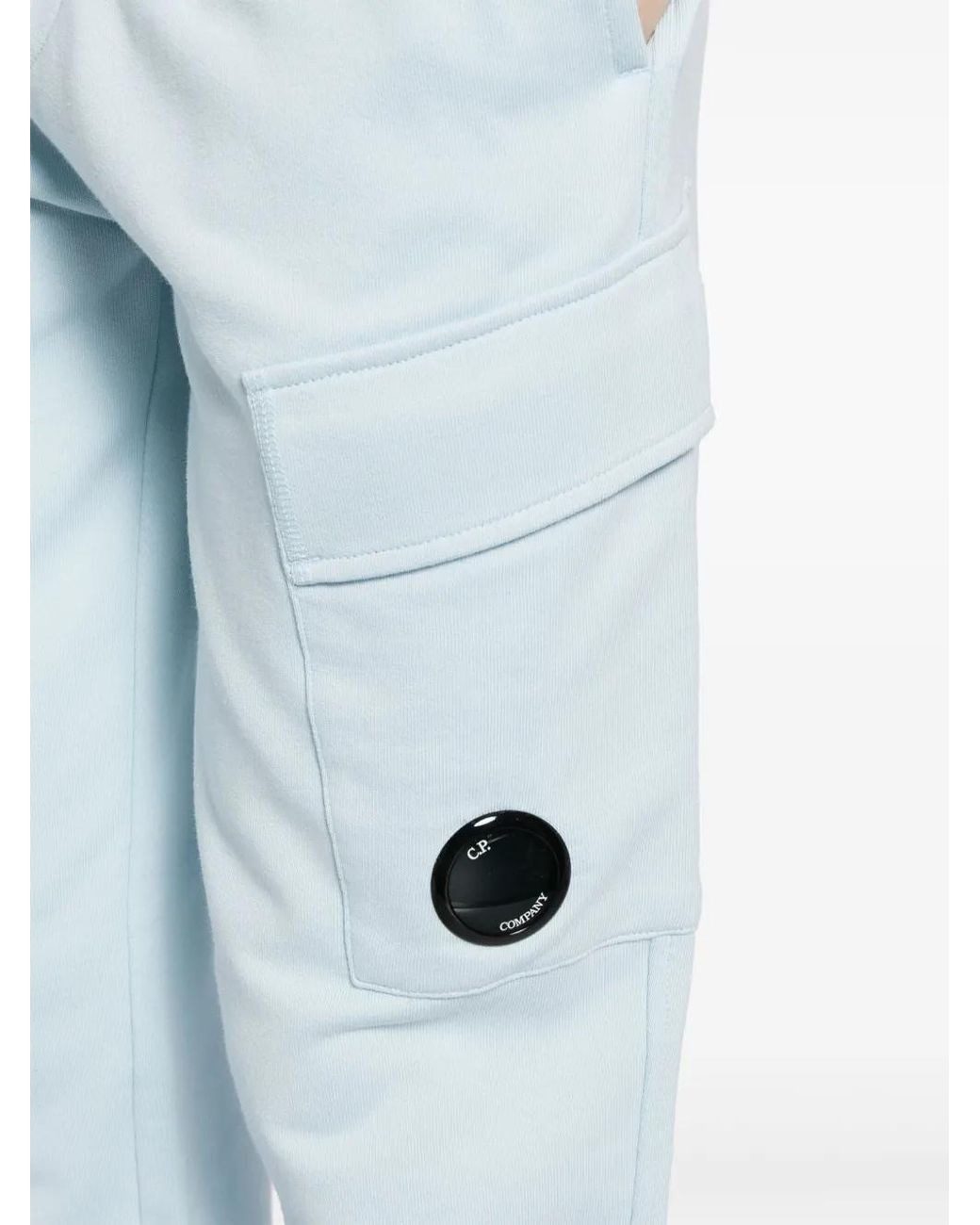 C P Company Blue Lens-Detail Track Pants for men