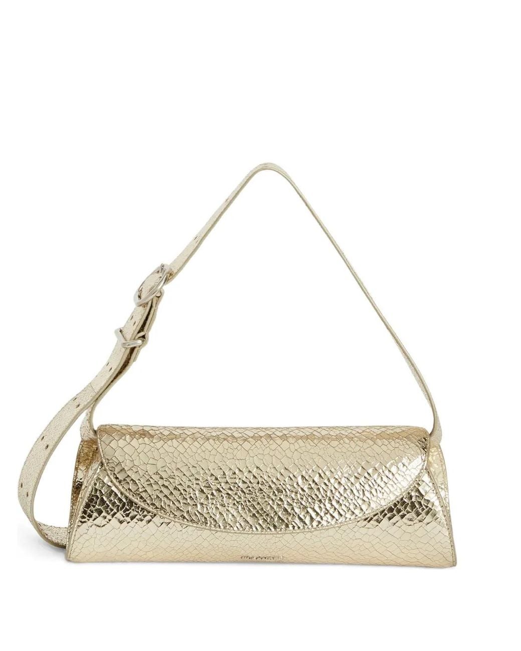 Jil Sander Metallic Cannolo Small Shoulder Bag