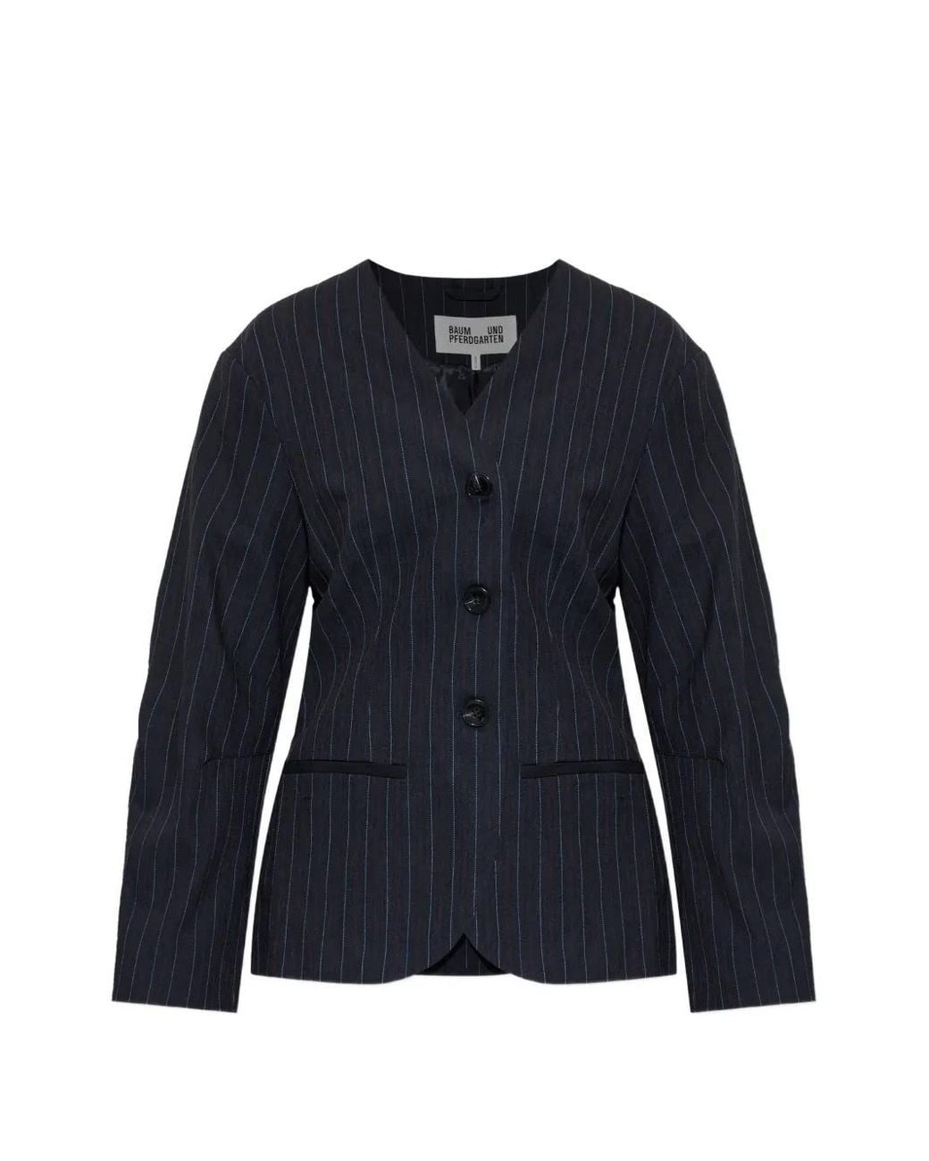Baum und Pferdgarten Blue Botilma Pinstripe-Pattern Blazer