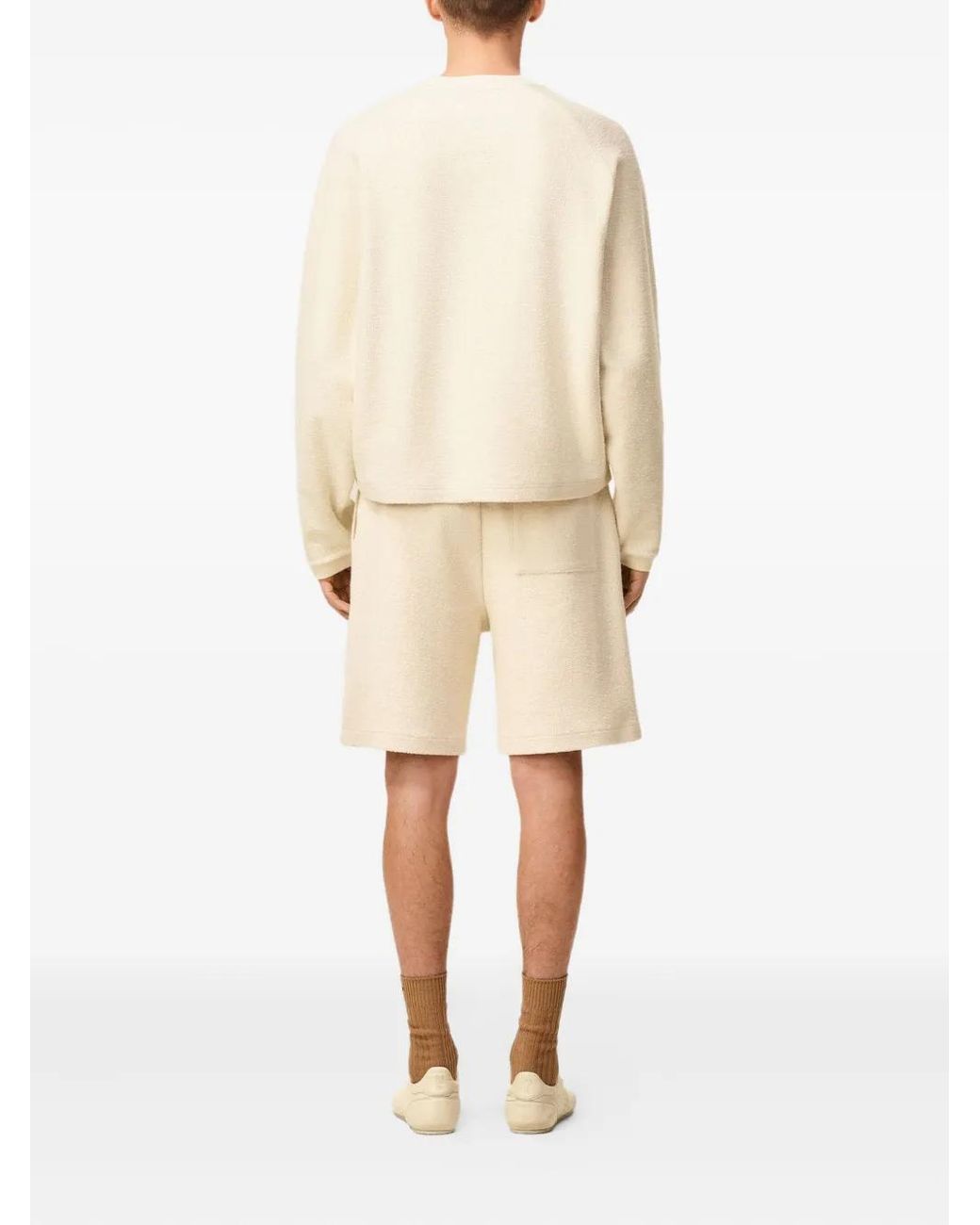 AMI Natural Embroidered Sweatshirt