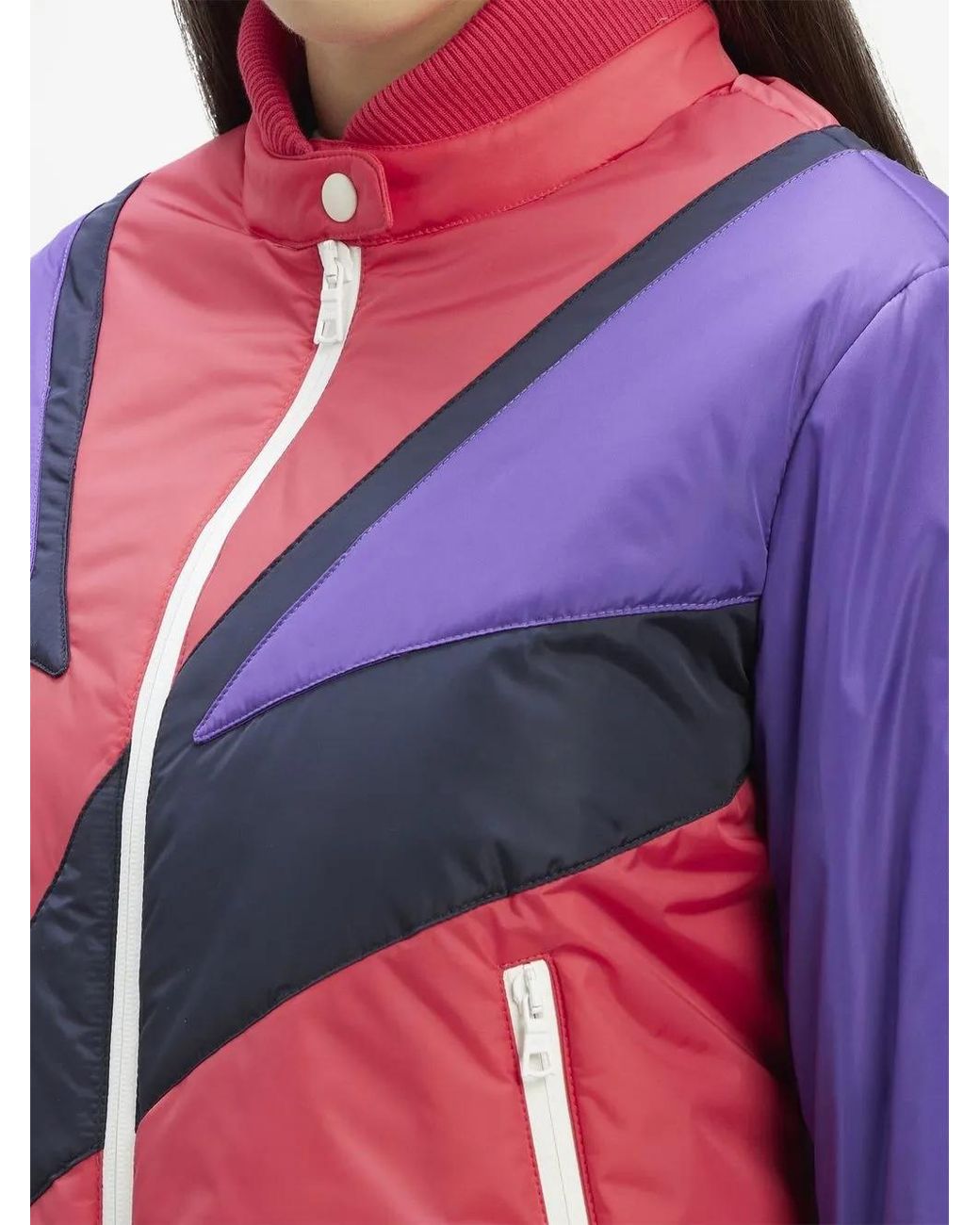 Palm Angels Ski-Jack Met Colourblocking in het Pink