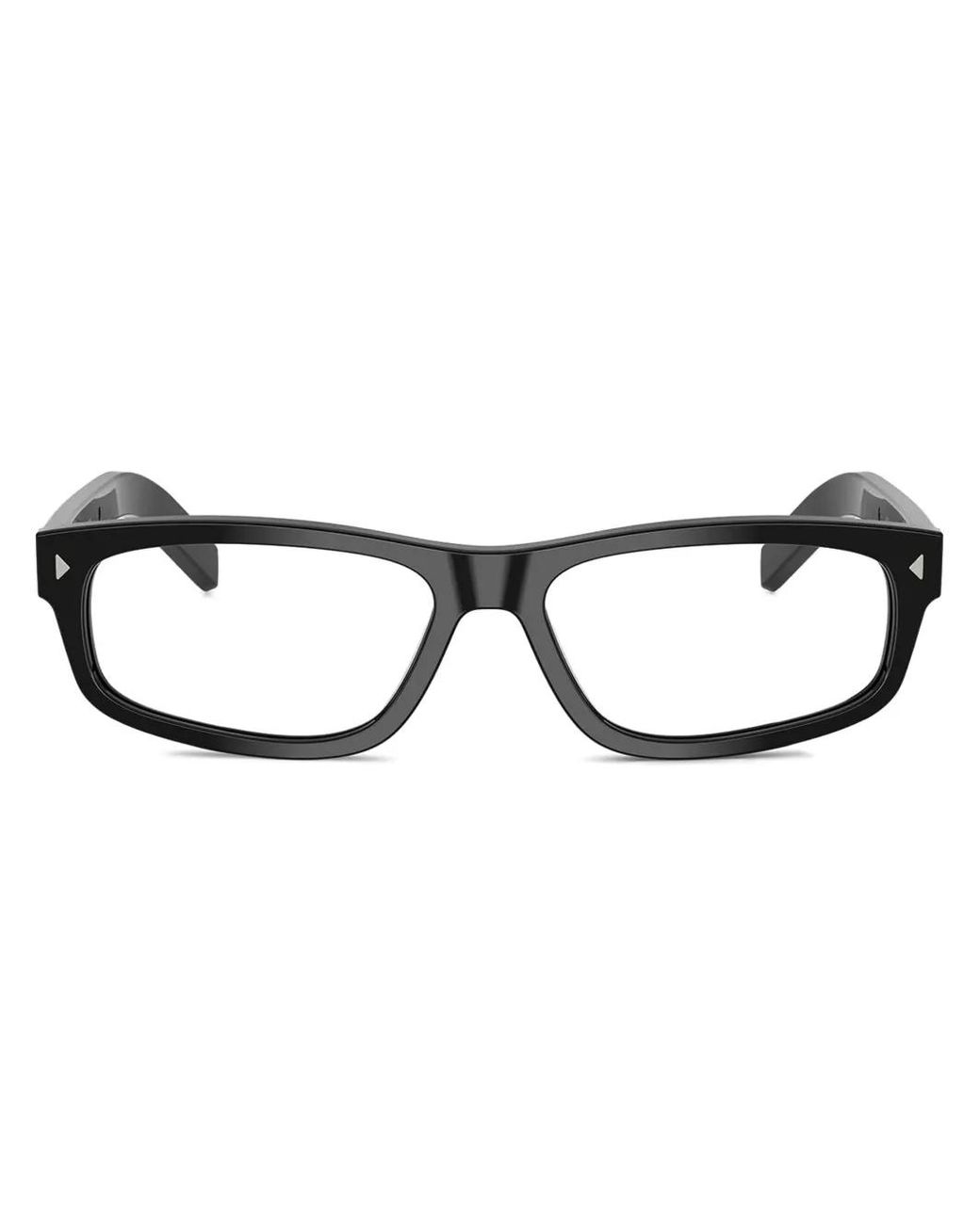 Prada Brille Mit Eckigem Gestell in Brown für Herren