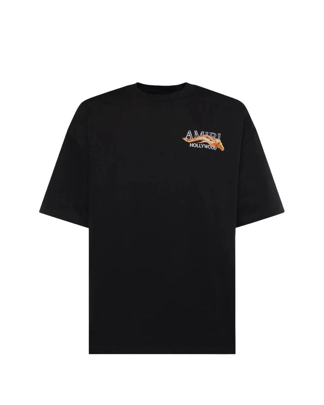 Amiri Black Hollywood Horse Printed T-Shirt for men