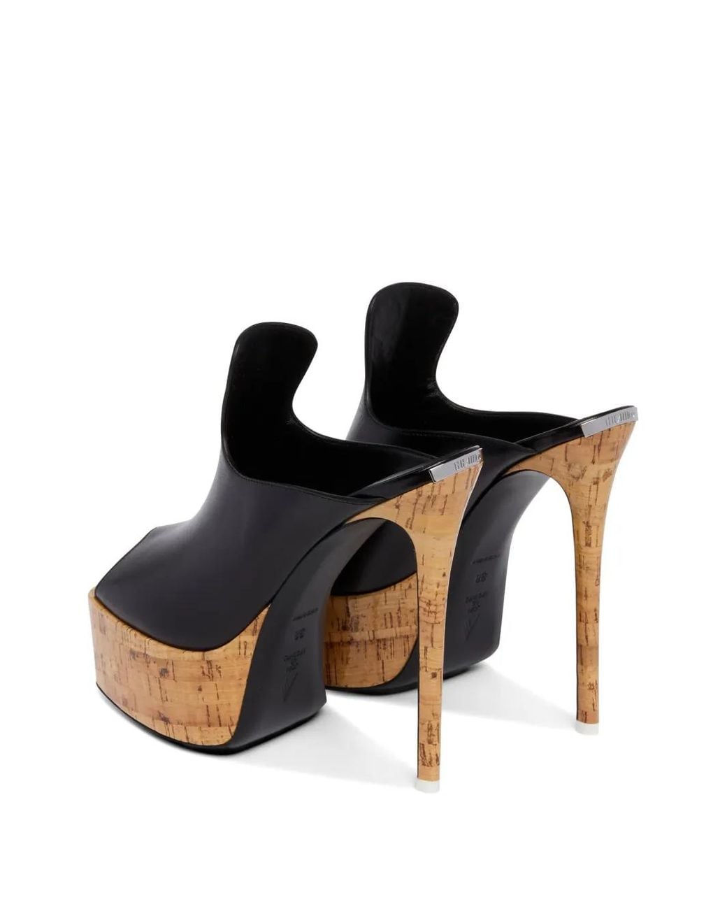 The Attico Black Irmelin Platform Sandals