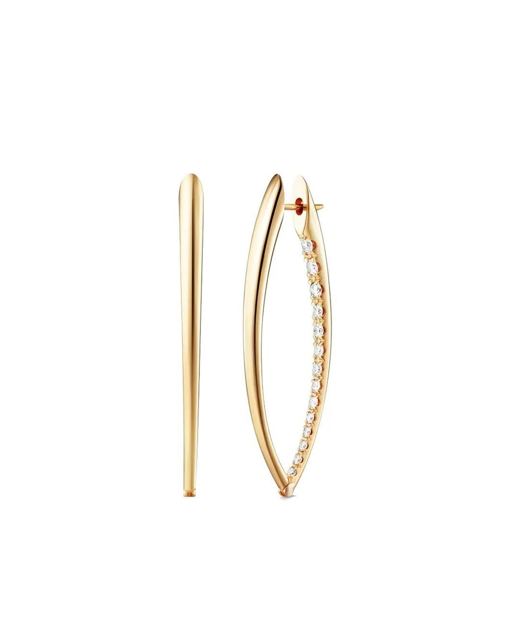 Melissa Kaye Metallic Diamond Partial Earrings