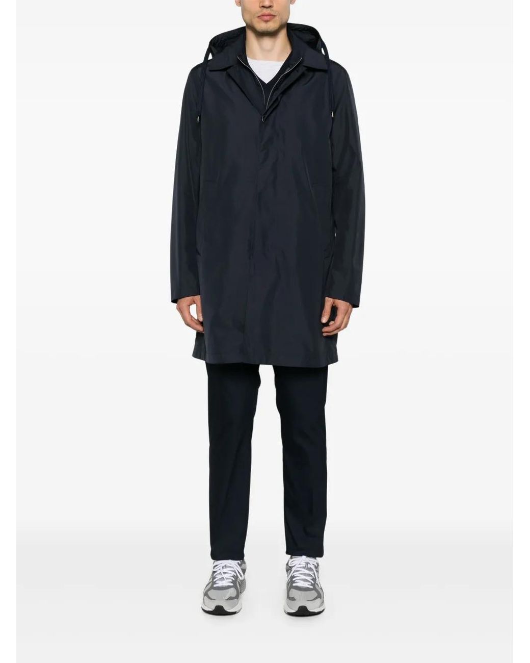 Herno Blue Hooded Parka for men