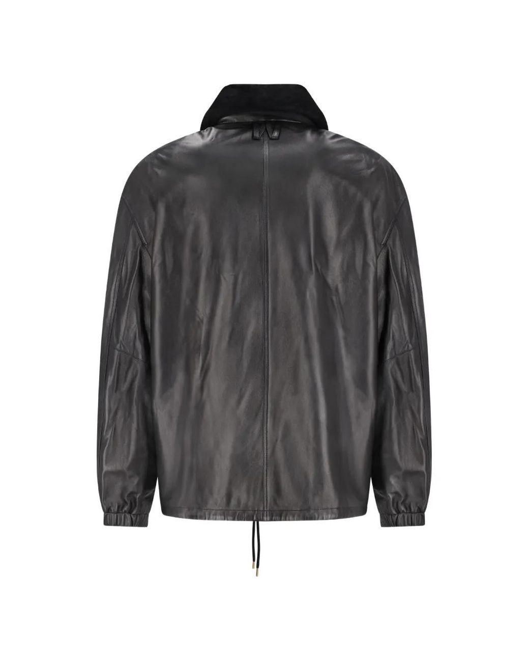 Willy Chavarria Black Veste En Cuir for men