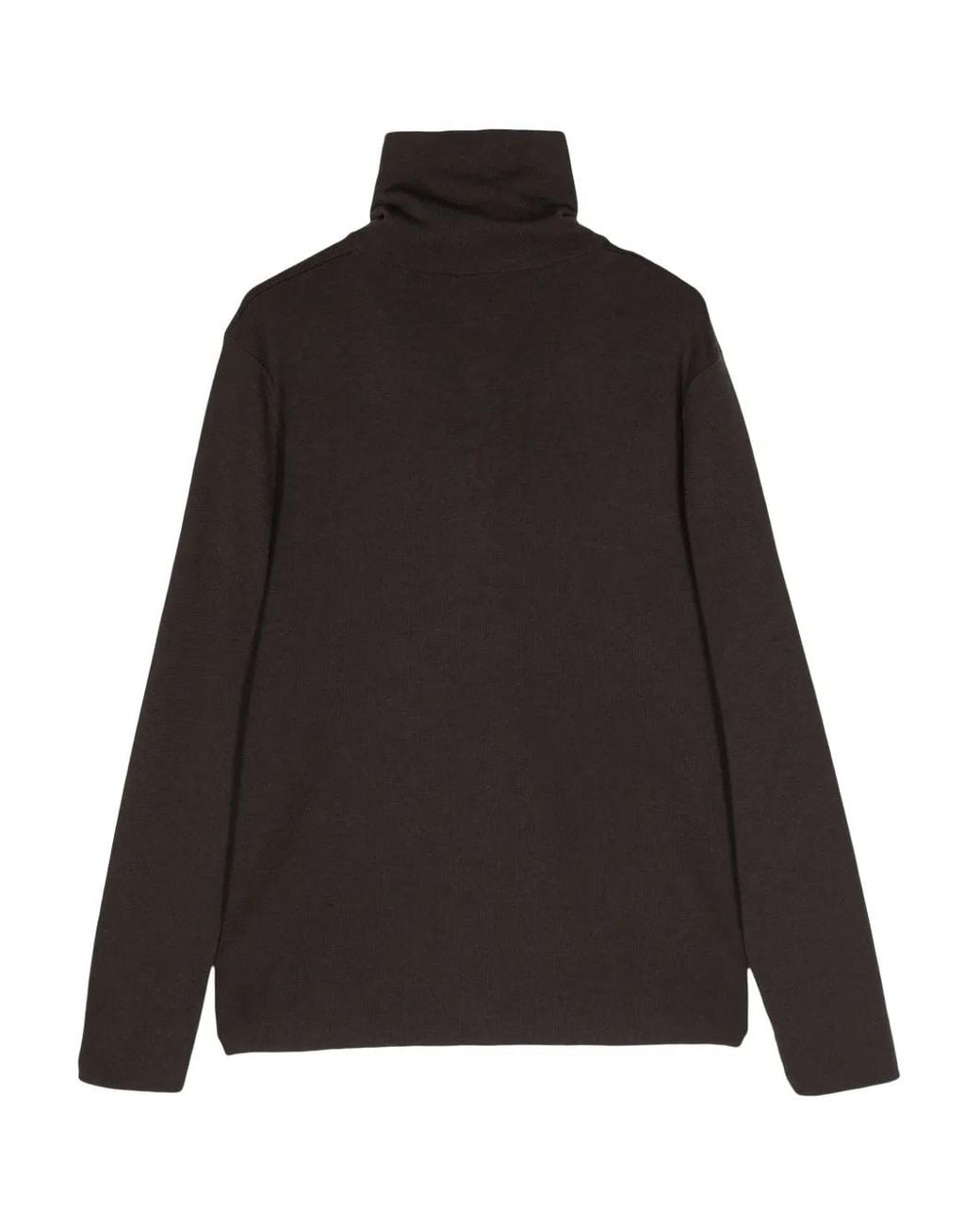 Cruciani Black Roll-Neck Wool Jumper for men