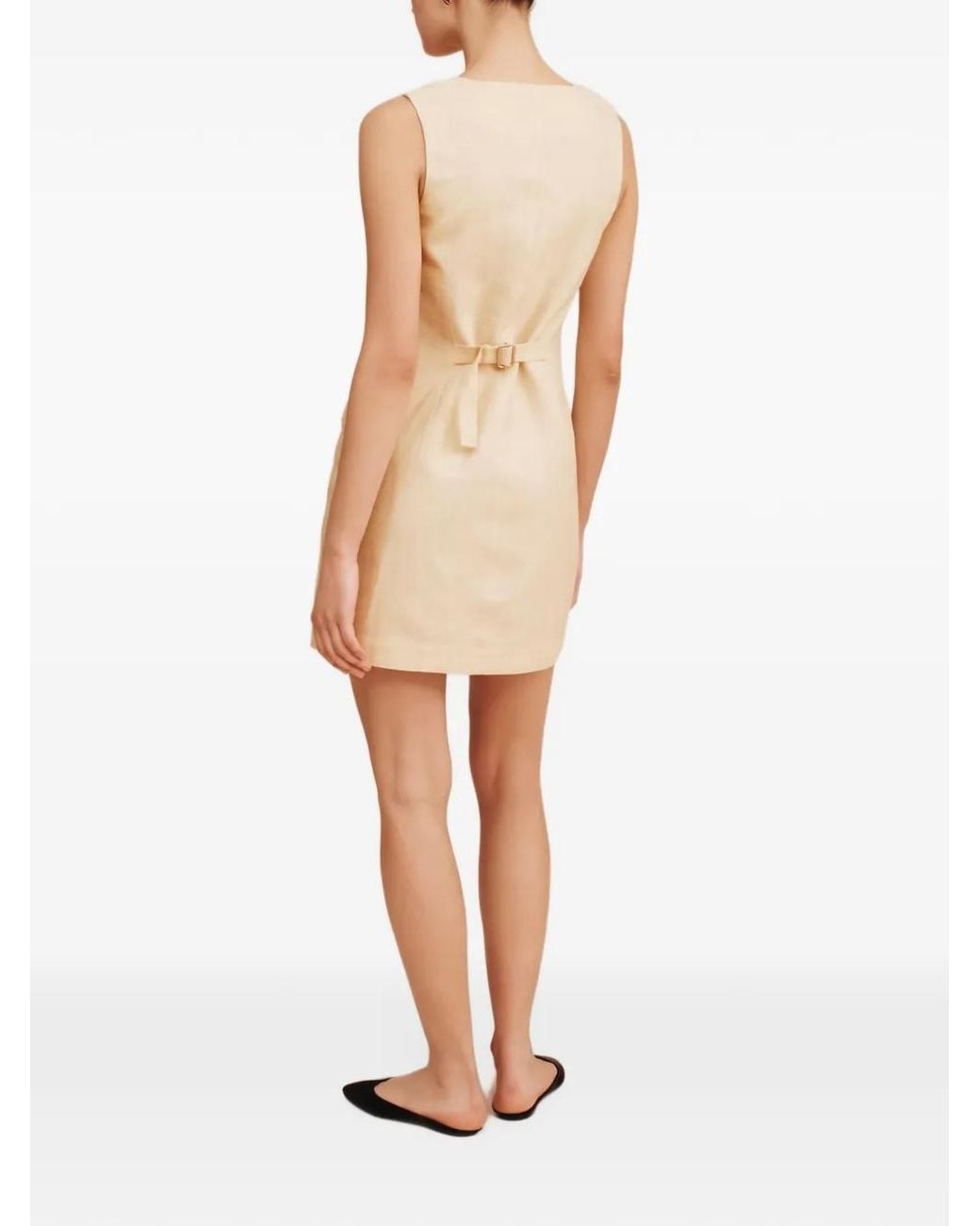 Posse Natural Emma Button-Down Mini Dress