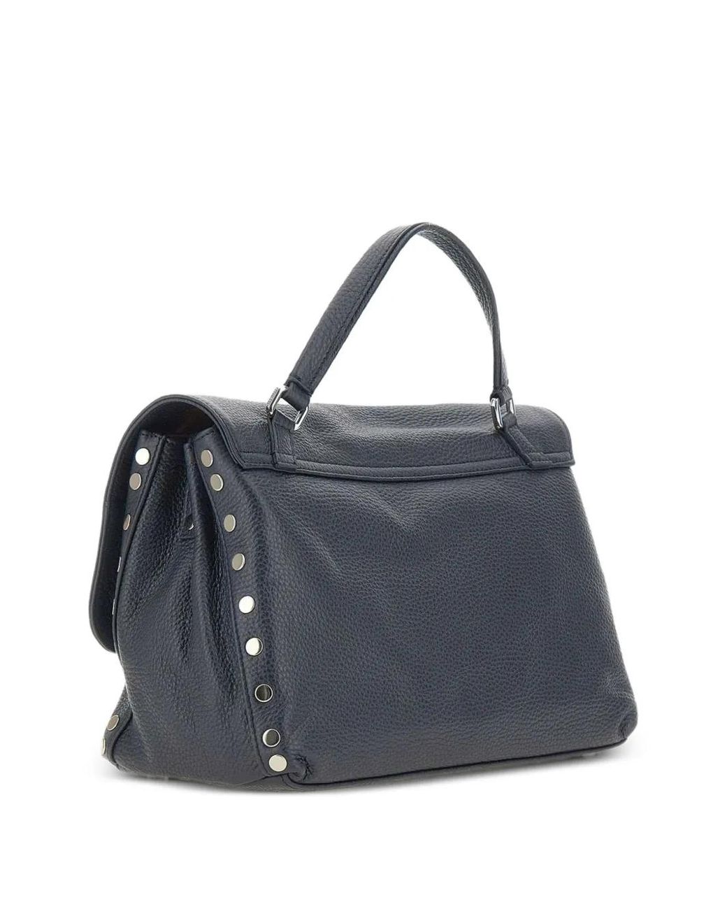 Zanellato Blue Petit Sac À Main Postina À Clous