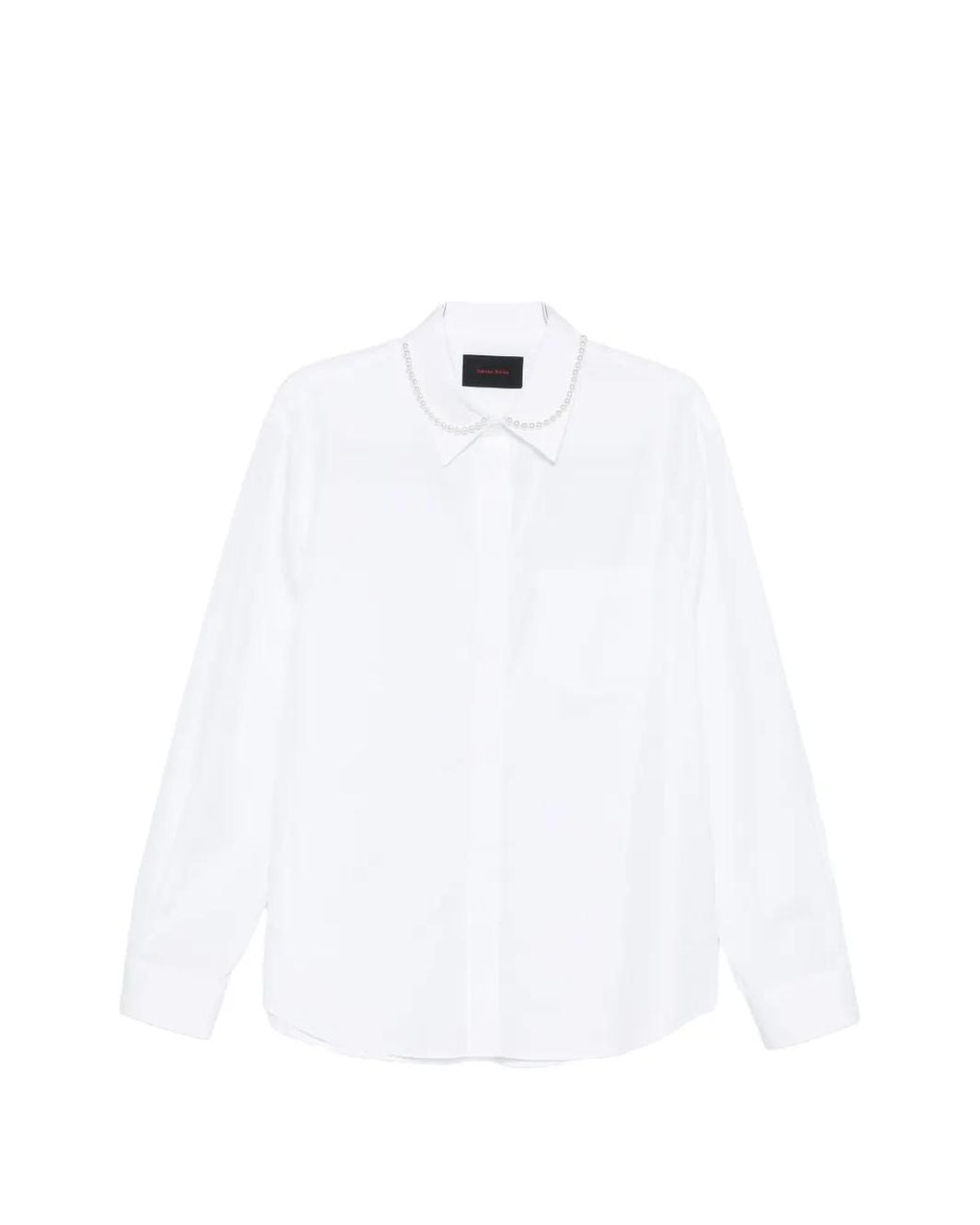 Simone Rocha White Pearl-Embellished Shirt for men