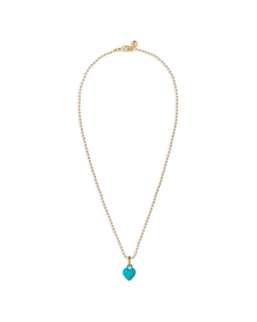 Roxanne Assoulin White Itsy Bitsy Heart-Charm Necklace