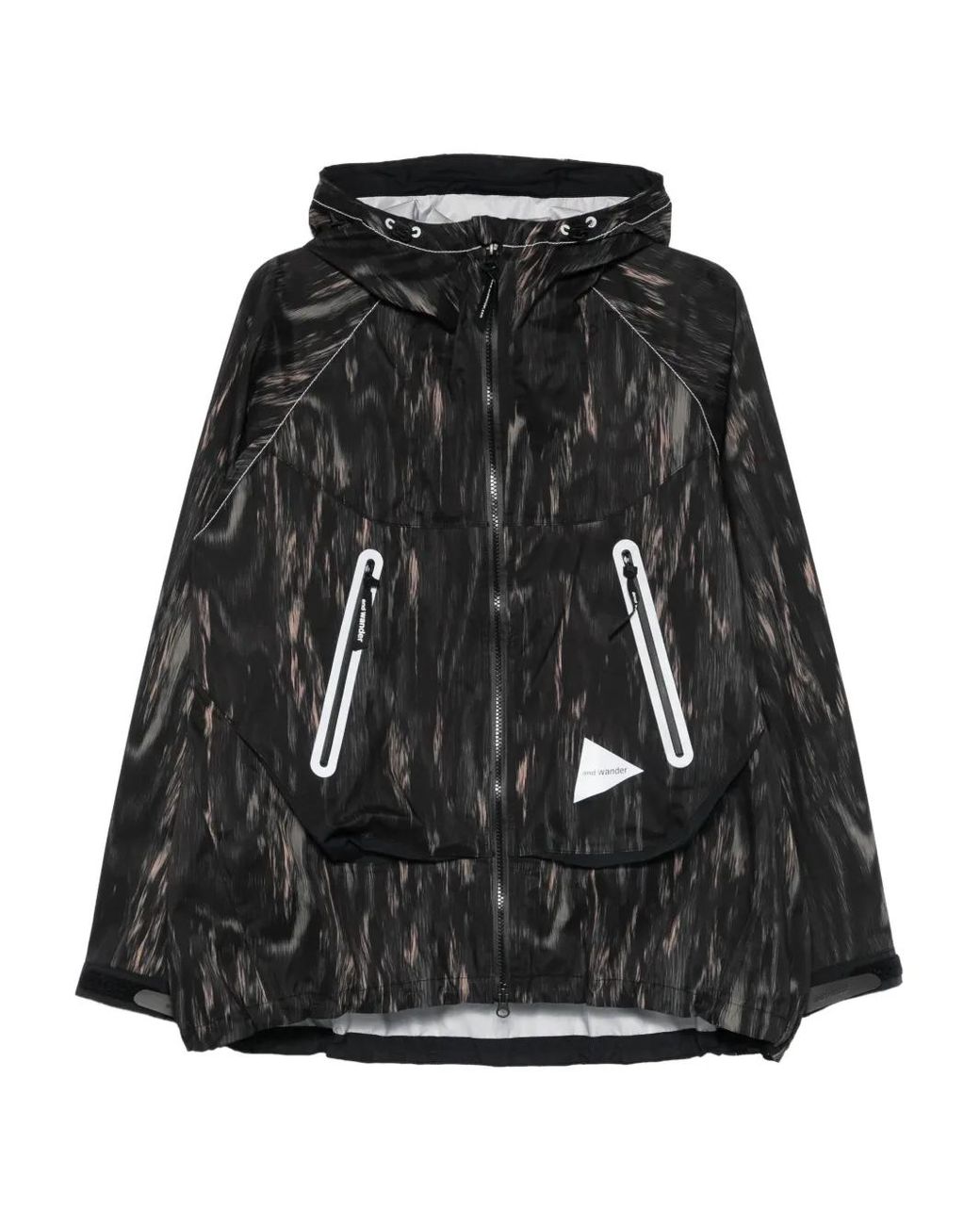 And Wander Black Zip-Pocket Jacket for men