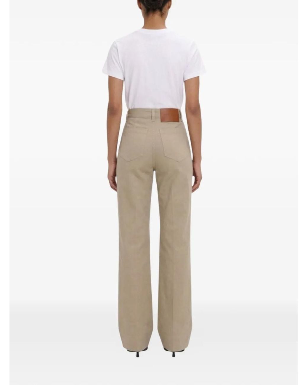 Victoria Beckham Natural Alina Patch-Pockets Jeans