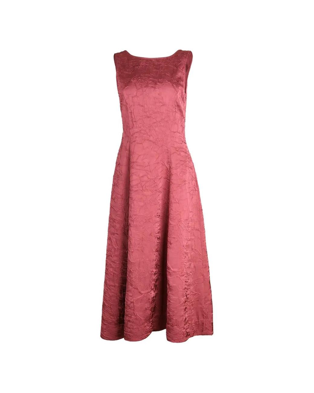 Ulla Johnson Pink Georgia Crinkled Midi Dress