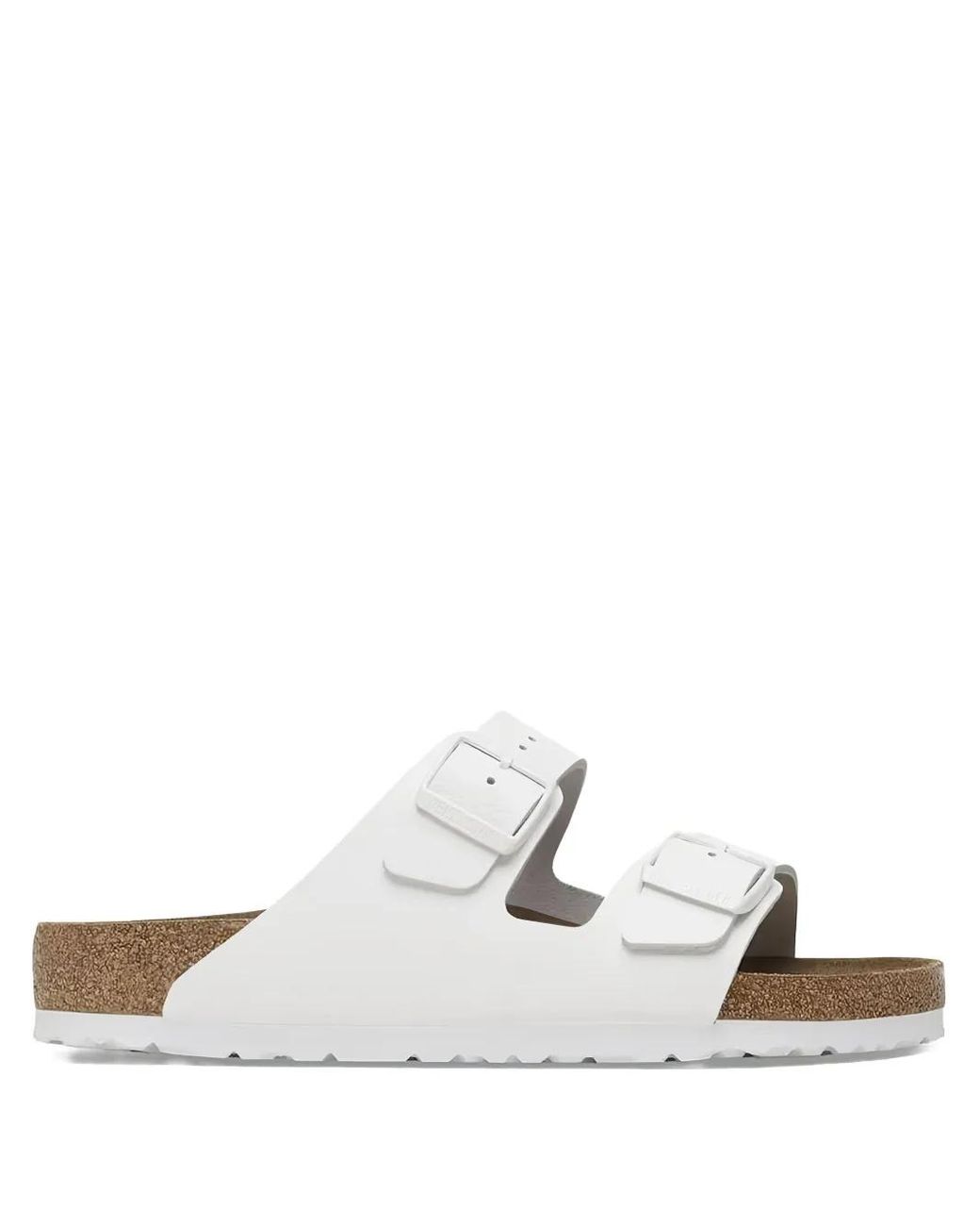 Birkenstock White Arizona Soft Footbed Sandals
