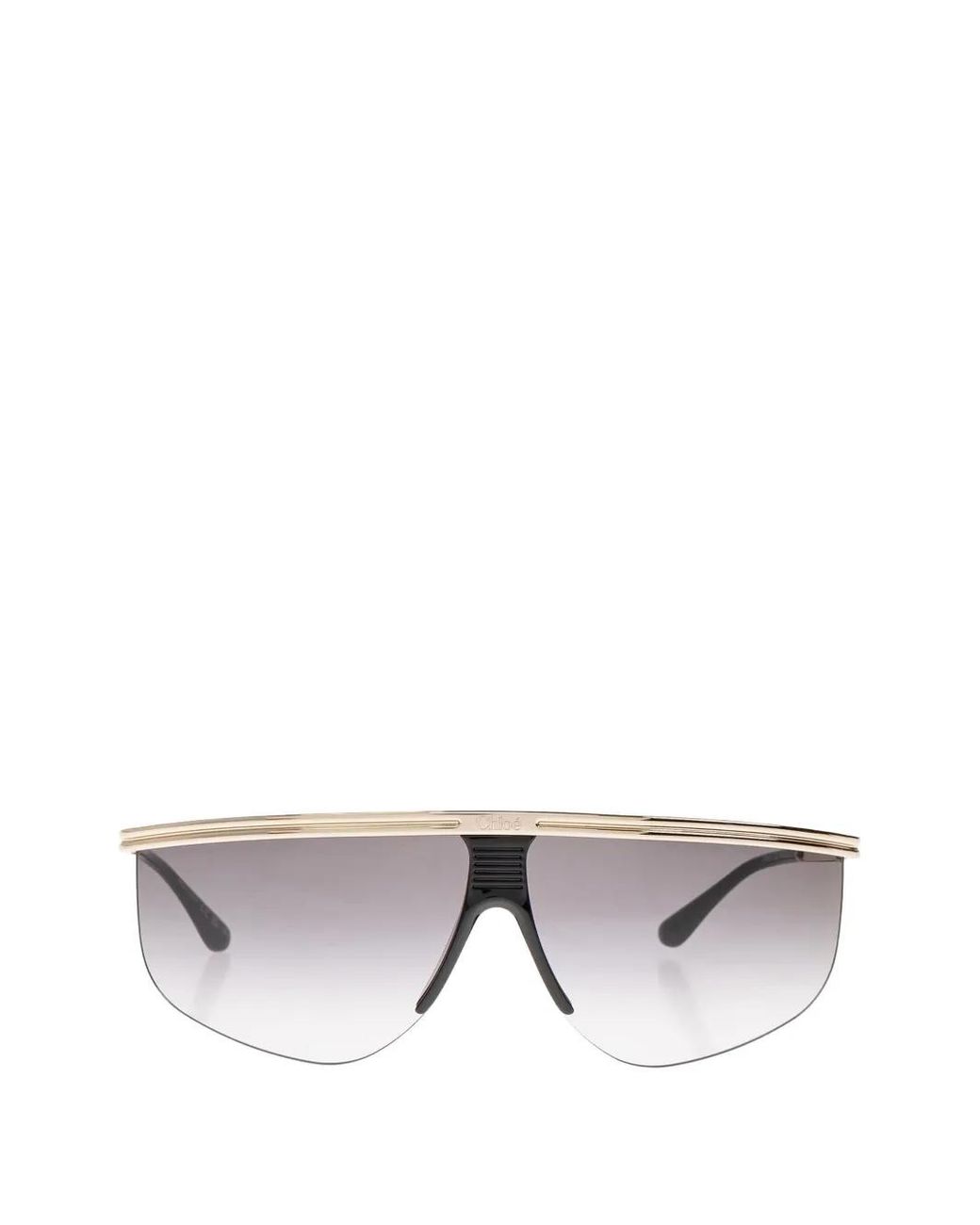 Chloé Gray Active Rimless Geometric-Frame Sunglasses