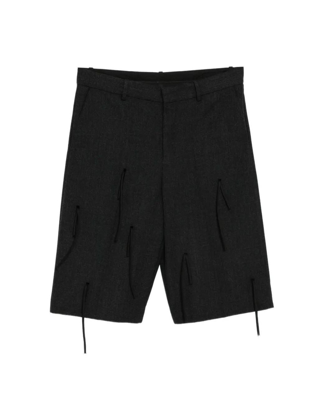 JNBY Black Fringe A-Line Shorts