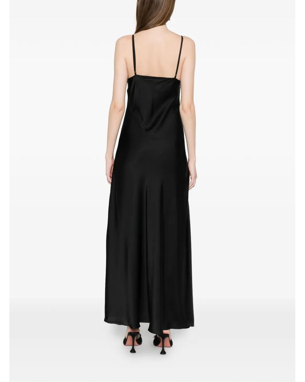Silkylicious Black Lace Maxi Dress
