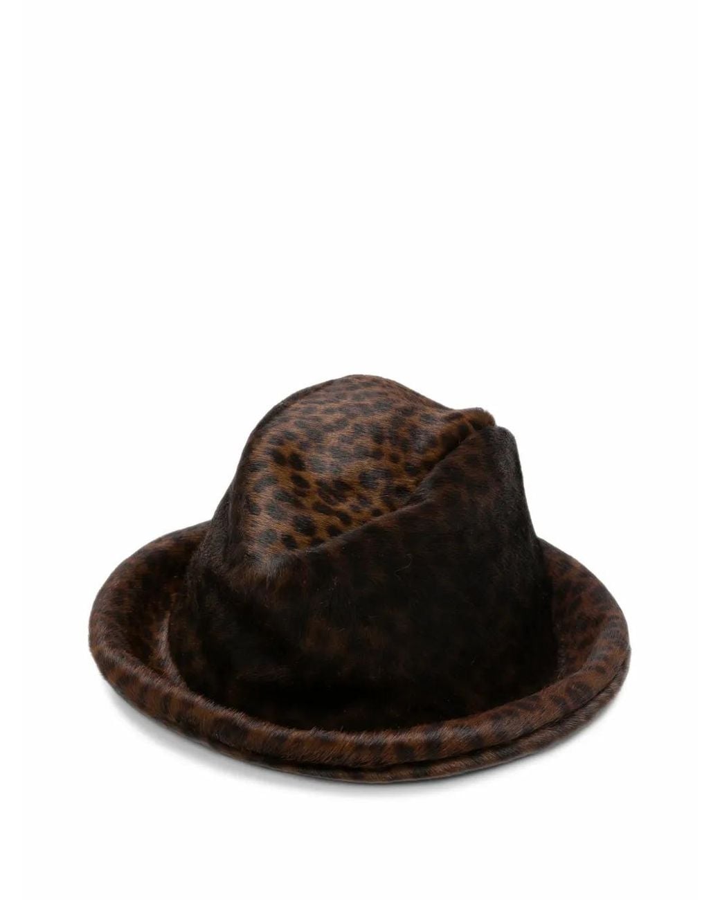 Fedora Leopardata di Rundholz in Brown